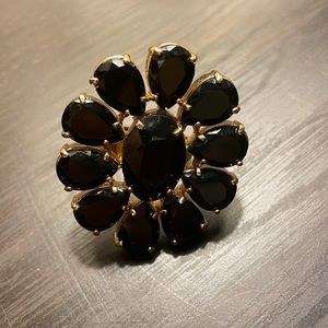 Kate spade black and gold ring size 8